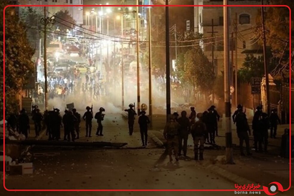 فلسطینی‌ها در شرق نابلس به خیابان‌ها آمدند