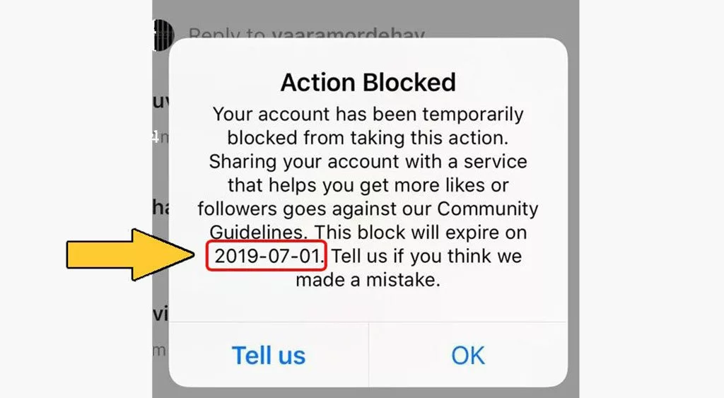 بلاک شدن در اینستاگرام