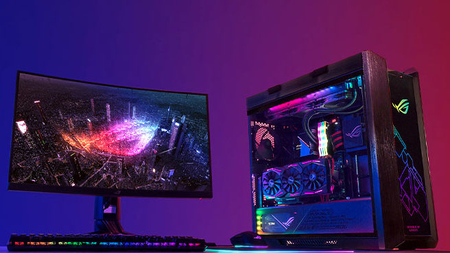 بهترین مانیتورهای گیمینک با کیفیت 2K از برندهای مختلف_راسخ 59 مانیتور ایسوس مدل ROG STRIX XG27WQ