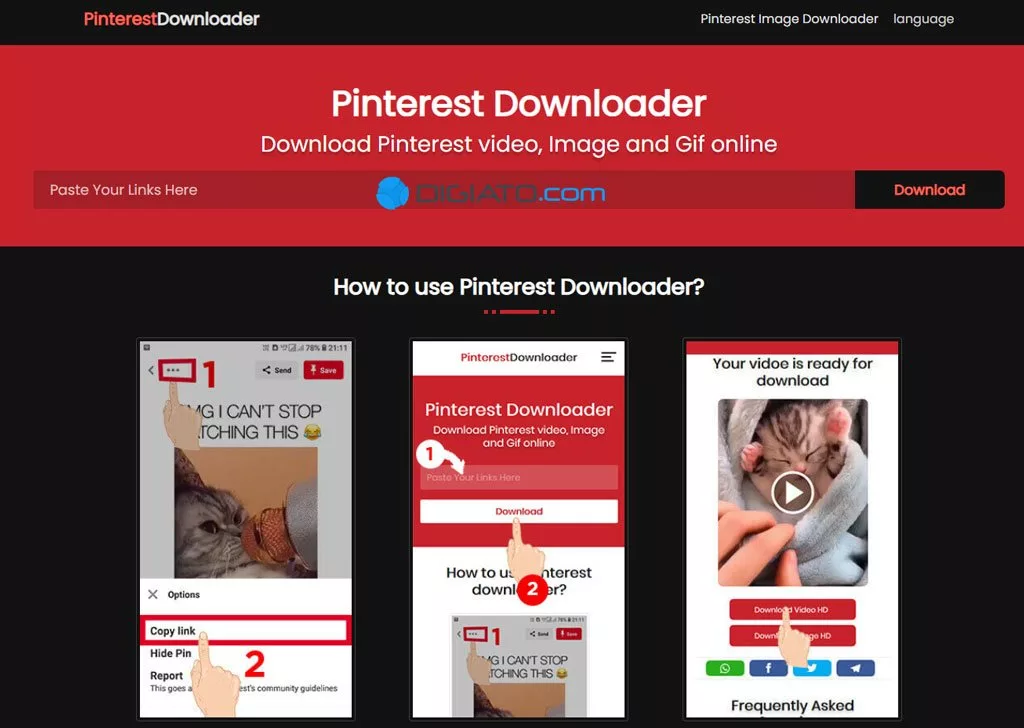 دانلود ویدیو از پینترست (کیفیت بالا) با چندین روش آسان و سریع_راسخ 45 دانلود محتوا Pinterest