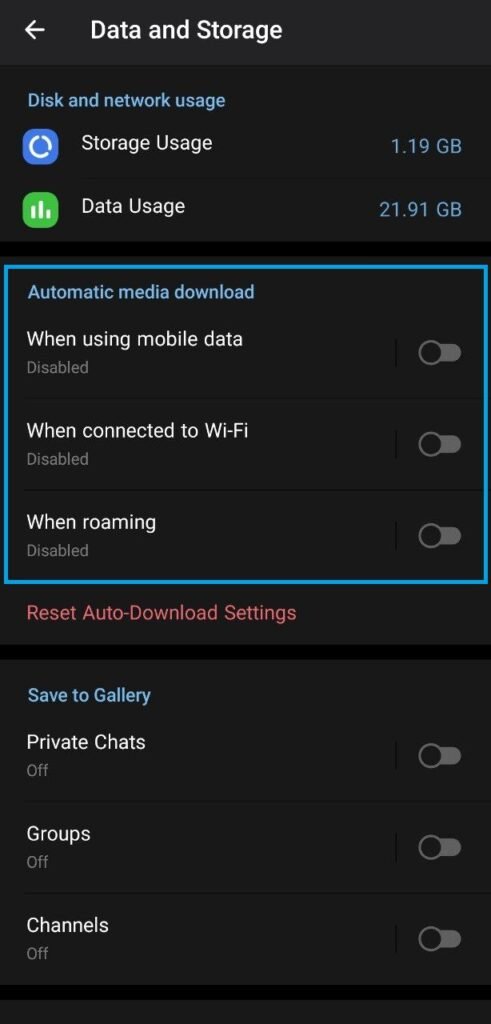1717095395 174 غیر فعال کردن دانلود خودکار تلگرام ‌ بستن دانلود تلگرام