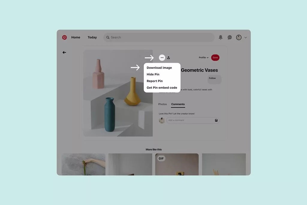 دانلود عکس از پینترست | بهترین راه حلهای دانلود عکس از Pinterest_راسخ 6 چگونه از پینترست عکس دانلود کنیم؟