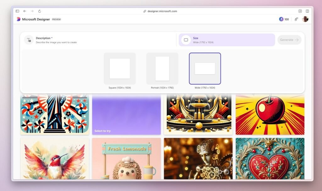 اکنون با هوش مصنوعی مولد مایکروسافت دیزاینر تصاویر افقی و عمودی بسازید_راسخ