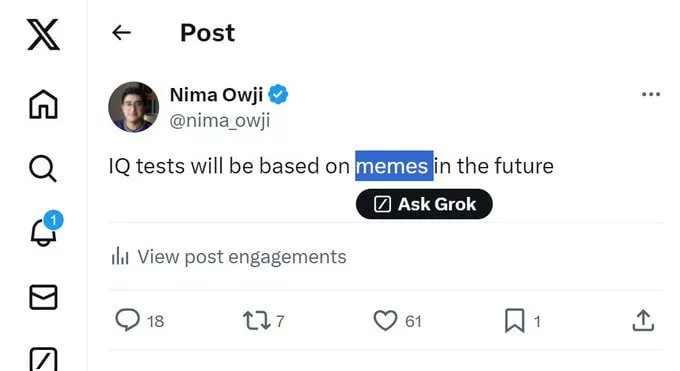 ایکس درحال گسترش قابلیت‌های جدیدی برای هوش مصنوعی Grok است راسخ.webp