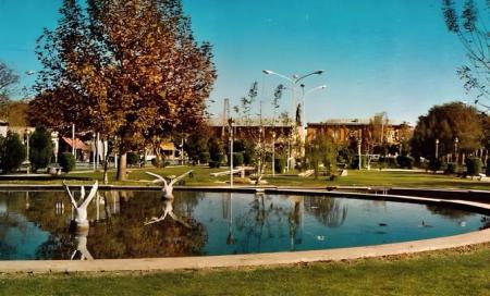 کارت پستال سبزه میدان قزوین دهه ۵۰ خورشیدی