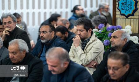 نجم‌الدین شریعتی در مراسم ختم همسر داوود میرباقری+عکس